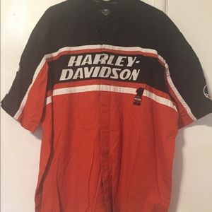 Harley Davidson Button down HD racing shirt